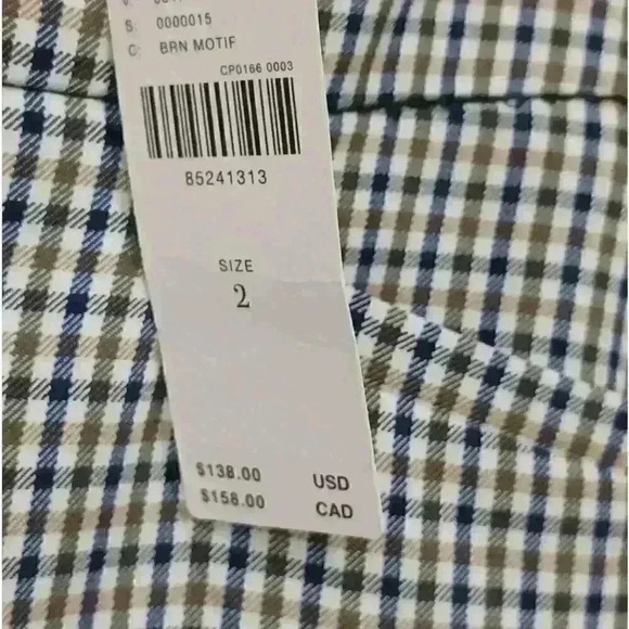 Anthropologie Women's Check Dress Pants Size 2 Multicolor Casual - Picture 2 of 3